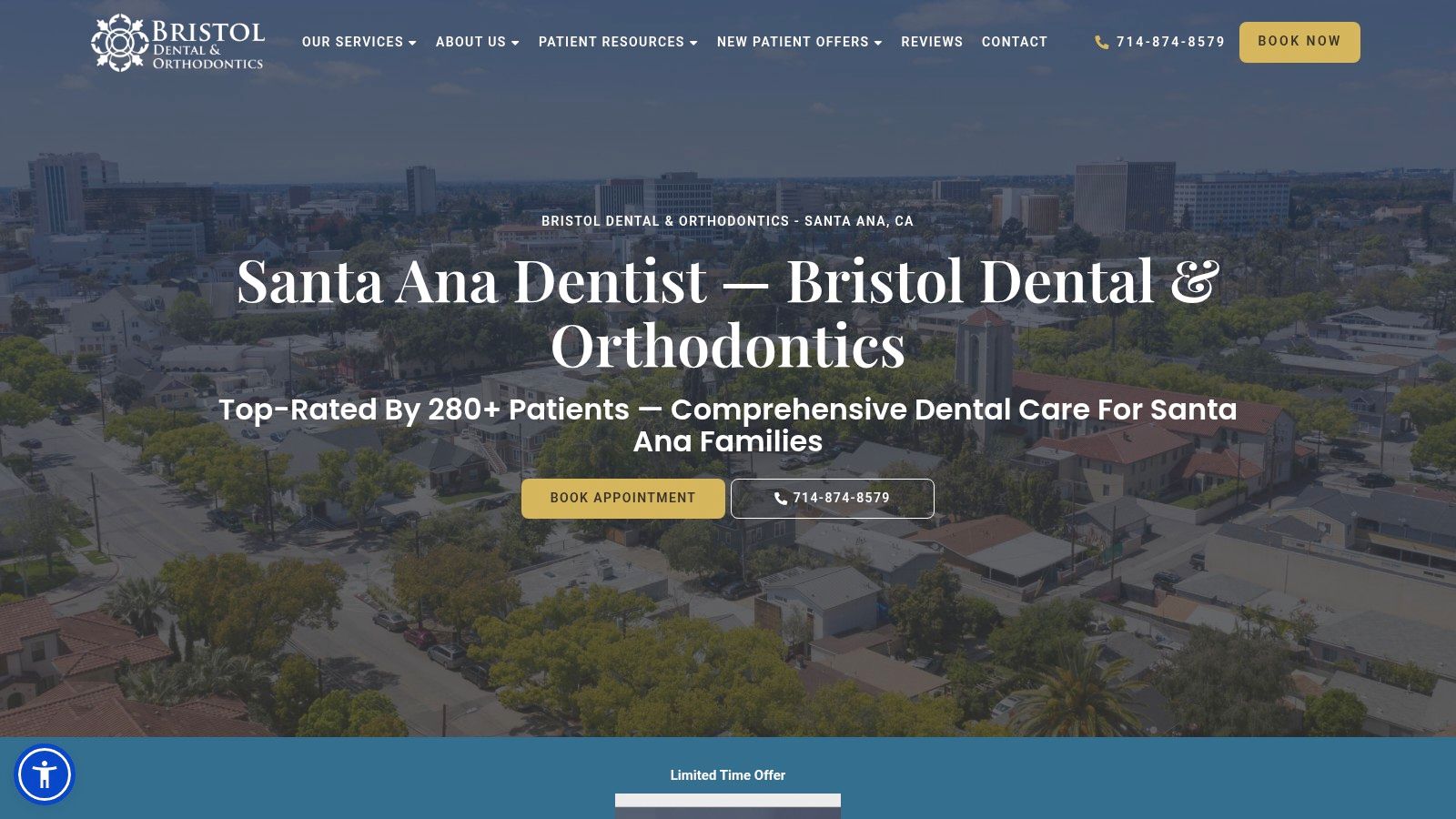 Screenshot from https://bristol-dental.com